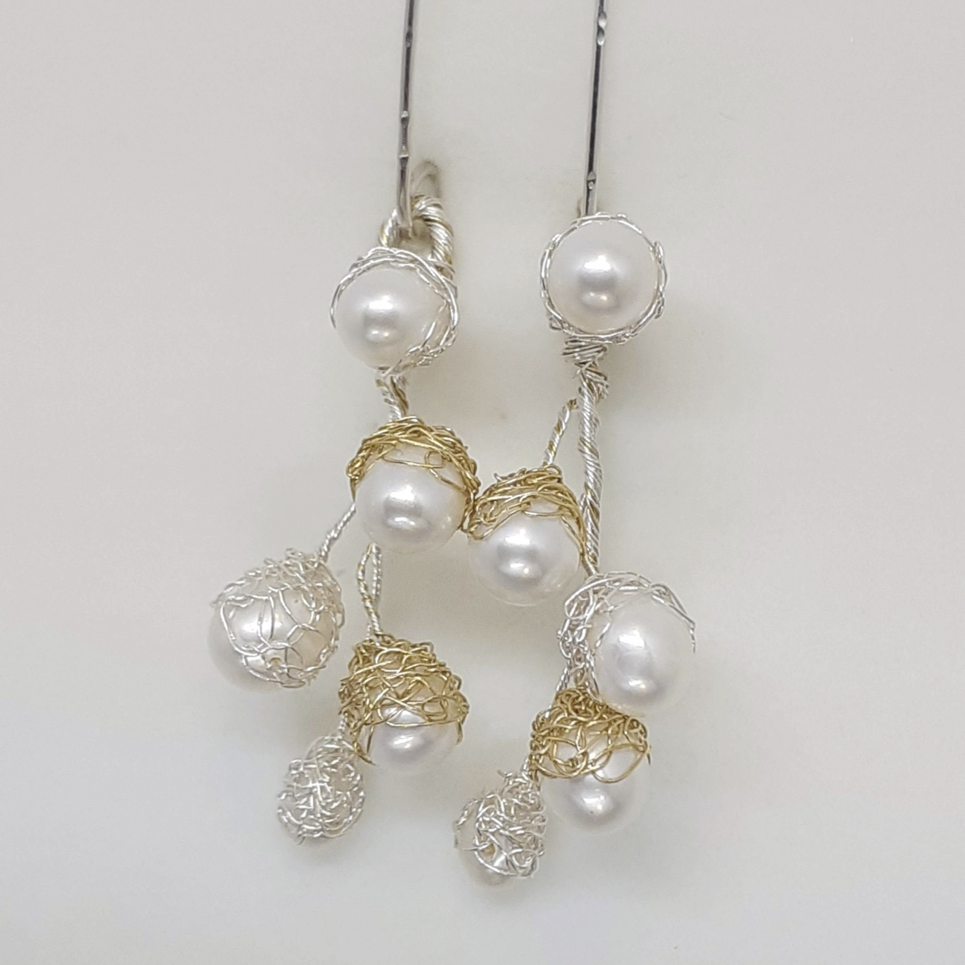 Baya Pearl Cluster Earrings